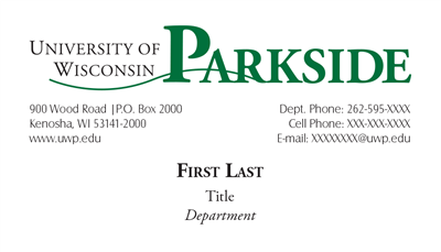 Business Cards: Horizontal Wordmark