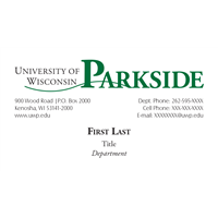 Business Cards: Horizontal Wordmark