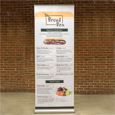 No-Curl Poly Banners